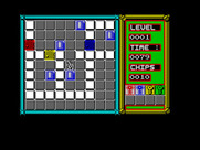Chip's Challenge for ZX Spectrum - Collecting chips...