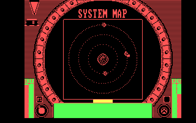 Star Empire IBM PC/Compatibles Screenshot: The system map.