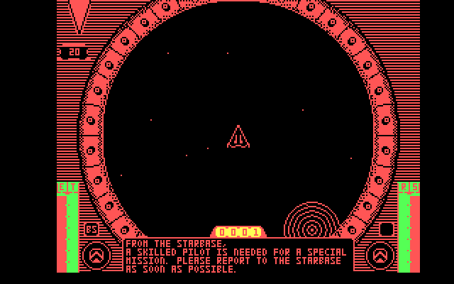 Star Empire IBM PC/Compatibles Screenshot: A skilled pilot is needed...