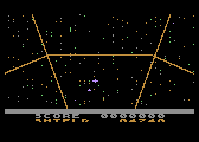 Last Warrior, The Atari 8-bit Screenshot: Game start.