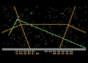 Last Warrior, The for Atari 8-bit - Attempting to blast an opponent...