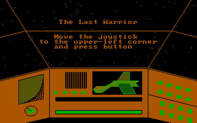 Last Warrior, The IBM PC/Compatibles Screenshot: Title screen.