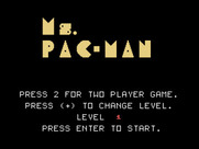 Ms. Pac-Man for TI-99/4A - Game options.