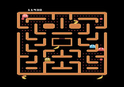 Ms. Pac-Man for Atari 5200 - The fruit on this level is a banana...