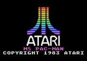 Ms. Pac-Man for Atari 5200 - Atari logo and game title.