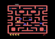 Ms. Pac-Man for Atari 5200 - You can eat the ghosts when they are blue.