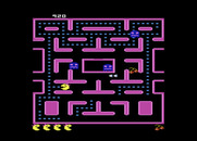 Ms. Pac-Man for Atari 7800 - You can munch on the ghosts when they are blue.