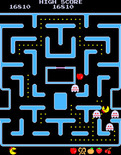 Ms. Pac-Man for Arcade - When the ghosts flash white it means they're about to change back to normal...