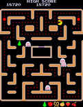Ms. Pac-Man for Arcade - The ghosts change back increasingly quicker on later levels.