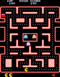 Ms. Pac-Man for Arcade - Game start; munching on dots...