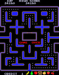 Ms. Pac-Man for Arcade - Game over.