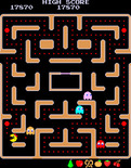 Ms. Pac-Man for Arcade - The mazes become trickier as the game progresses.