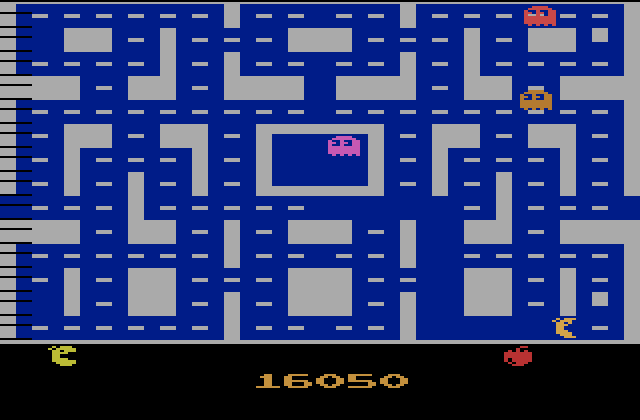 Ms. Pac-Man Atari 2600 Screenshot: On to the third maze...