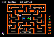 Ms. Pac-Man for Apple II - Part way completed...grab the banana for points!