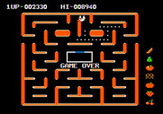 Ms. Pac-Man for Apple II - Game over.