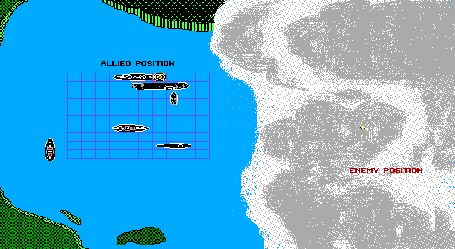 Armada IBM PC/Compatibles Screenshot: Firing on enemy ships...