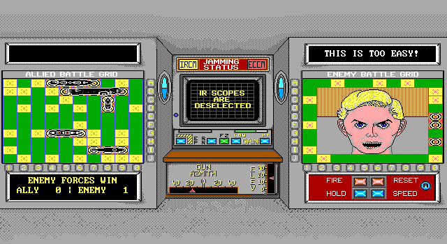 Armada IBM PC/Compatibles Screenshot: Game over.