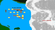 Armada for IBM PC/Compatibles - The enemy ships are obscured by clouds.