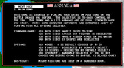 Armada for IBM PC/Compatibles - How to play, part 1...