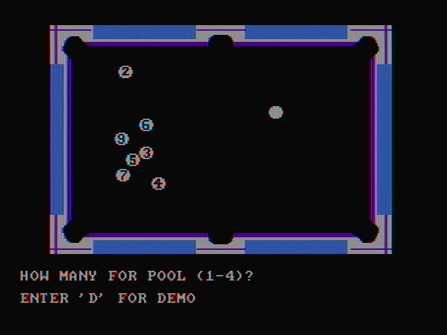 Rack 'em Up IBM PC/Compatibles Screenshot: How many players?