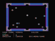 Rack 'em Up for IBM PC/Compatibles - You can choose to show the balls with their number or in color.