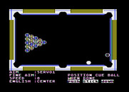Rack 'em Up for Atari 8-bit - Positioning the cue ball to break.