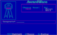 AwardWare for IBM PC/Compatibles - Creating a ribbon!