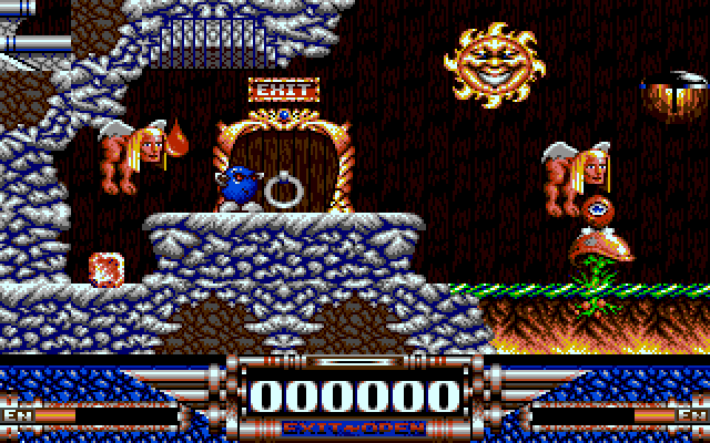 Demon Blue IBM PC/Compatibles Screenshot: The game begins here...