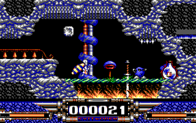 Demon Blue IBM PC/Compatibles Screenshot: Looks like a dead end...