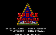 Space Vegetables for IBM PC/Compatibles - Press the fire button to start the game.