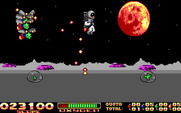 Space Vegetables for IBM PC/Compatibles - The attacking space bugs become more difficult to eliminate as the game progresses.