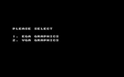 Space Vegetables for IBM PC/Compatibles - Graphics mode selection.