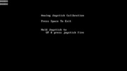 Space Vegetables for IBM PC/Compatibles - Joystick calibration screen.