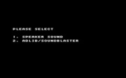Space Vegetables for IBM PC/Compatibles - Sound mode selection.