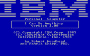 I Can Be Anything for IBM PC/Compatibles - Title screen 1.