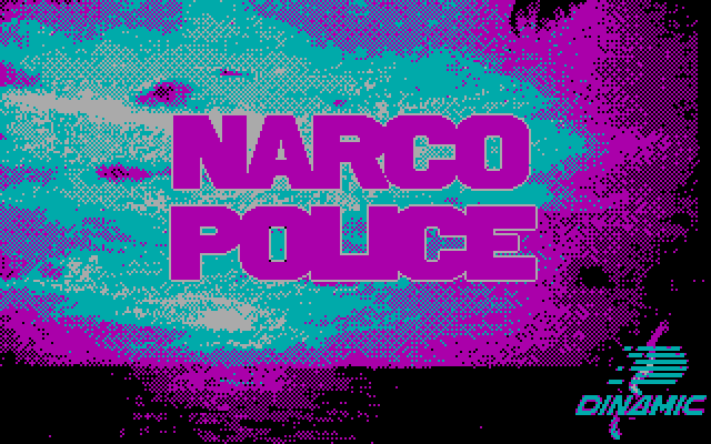 Narco Police IBM PC/Compatibles Screenshot: Title screen.