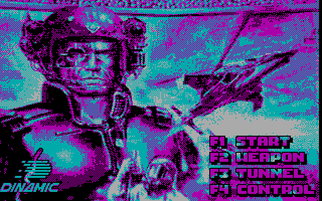 Narco Police IBM PC/Compatibles Screenshot: The main menu.