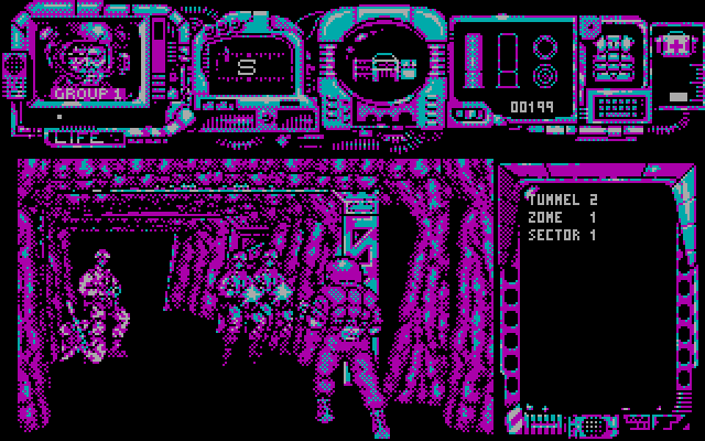 Narco Police IBM PC/Compatibles Screenshot: Attacking opponents...