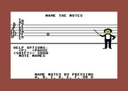 Bravo! Magic Music Series / Level 1 for Commodore 64 - You can choose to show note names on the left...