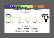 Bravo! Magic Music Series / Level 1 for Commodore 64 - Title screen.