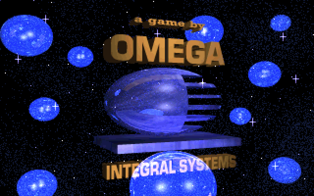 Highway Hunter IBM PC/Compatibles Screenshot: Omega Integral Systems logo.