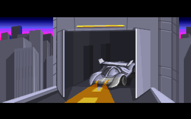 Highway Hunter IBM PC/Compatibles Screenshot: Part of the game introduction.