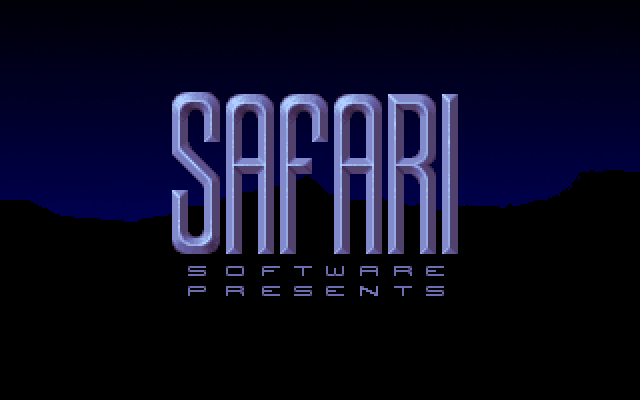 Highway Hunter IBM PC/Compatibles Screenshot: Safari logo.