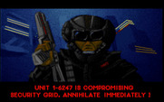 Highway Hunter for IBM PC/Compatibles - The game begins.