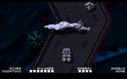 Highway Hunter for IBM PC/Compatibles - Firing at enemies...
