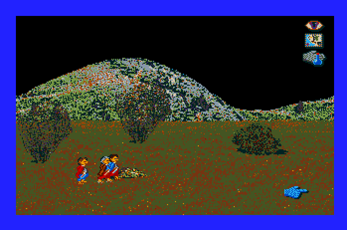 J.R.R. Tolkien's War in Middle Earth Apple IIgs Screenshot: Marching onward...