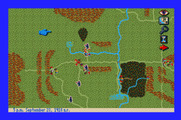 J.R.R. Tolkien's War in Middle Earth for Apple IIgs - Viewing the map.