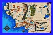 J.R.R. Tolkien's War in Middle Earth for Apple IIgs - The map of middle earth.