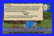 J.R.R. Tolkien's War in Middle Earth for Apple IIgs - Game start.