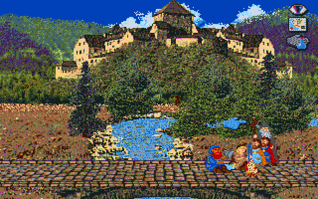 J.R.R. Tolkien's War in Middle Earth IBM PC/Compatibles Screenshot: Taking a short rest.